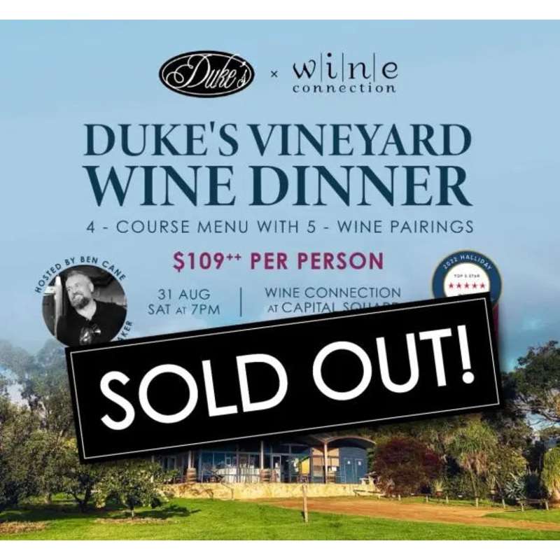 Duke’s Vineyard Wine Dinner