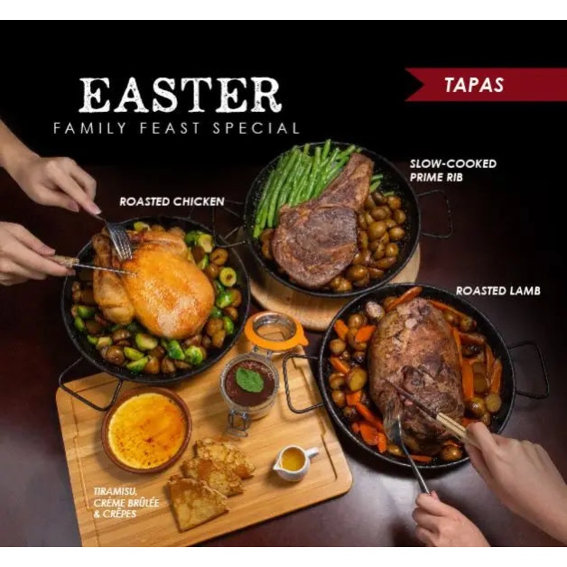 Easter Family Feast at Wine Connection Tapas Bar & Bistro