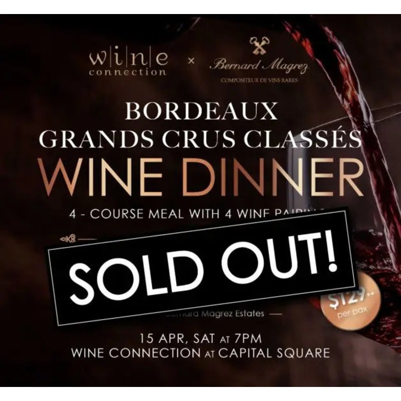 Grand Crus Class of Bordeaux Wine Dinner