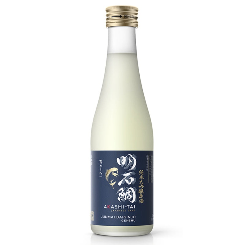 Akashi-Tai, Japanese Sake, Junmai Daiginjo Genshu (gold cap), 16% vol – 30cl