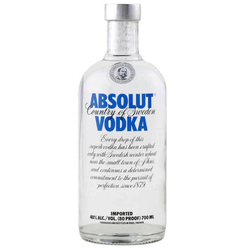 Absolut Vodka, Sweden, 40% vol
