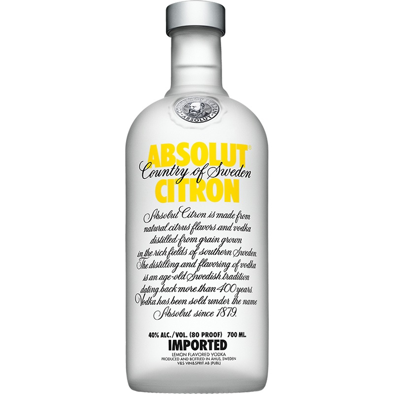 Absolut Citron Vodka 70cl