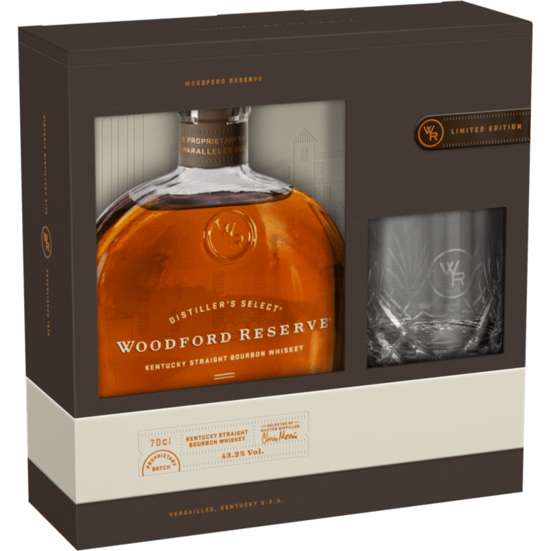 Woodford Reserve 70cl Glass Gift Pack