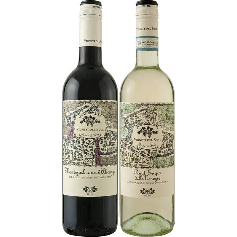 Vigneti del Sole Twin Gift Set