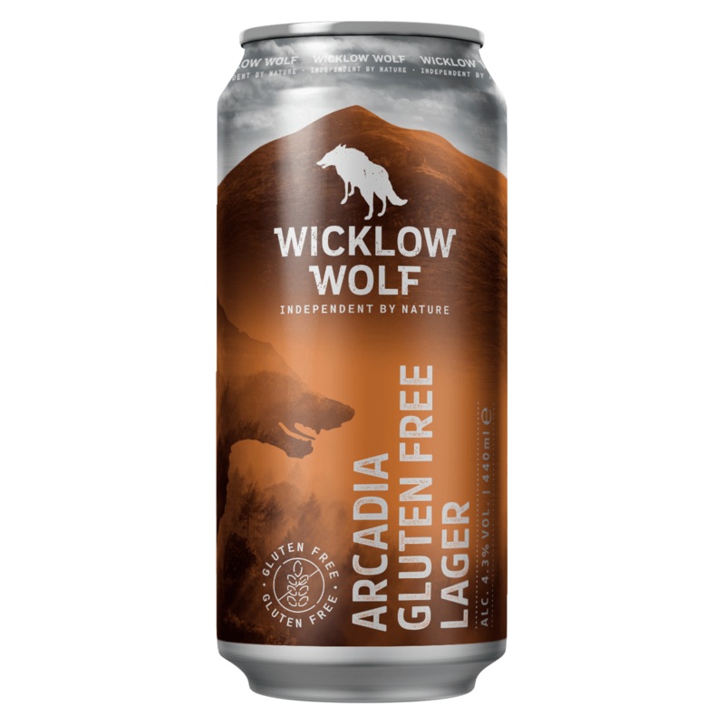Wicklow Wolf Arcadia Gluten Free Lager 44cl Can