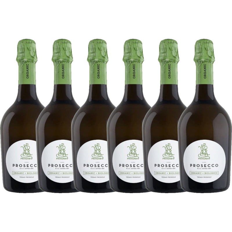 Proverbio Organic Prosecco – 6 Bottle Sparkling Case