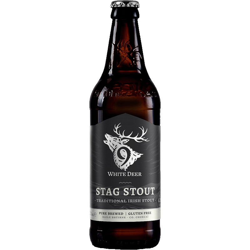 9 White Deer Stag Stout 50cl Bottle