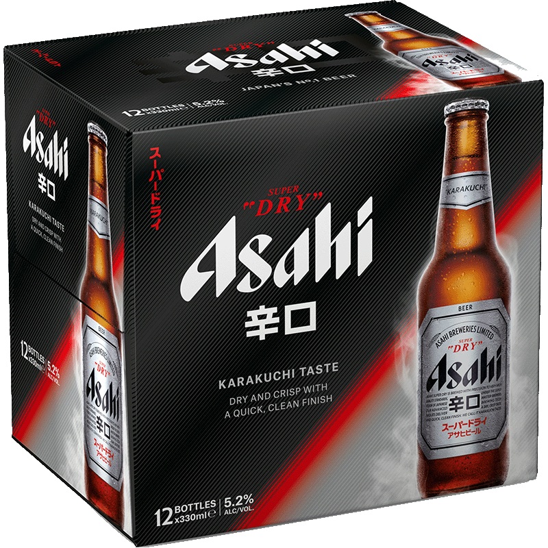 Asahi Super Dry 12 Pack (33cl Bottles)