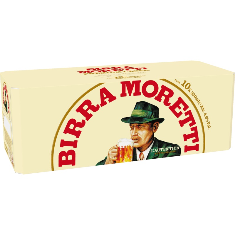 Birra Moretti 10 Pack (33cl Cans)