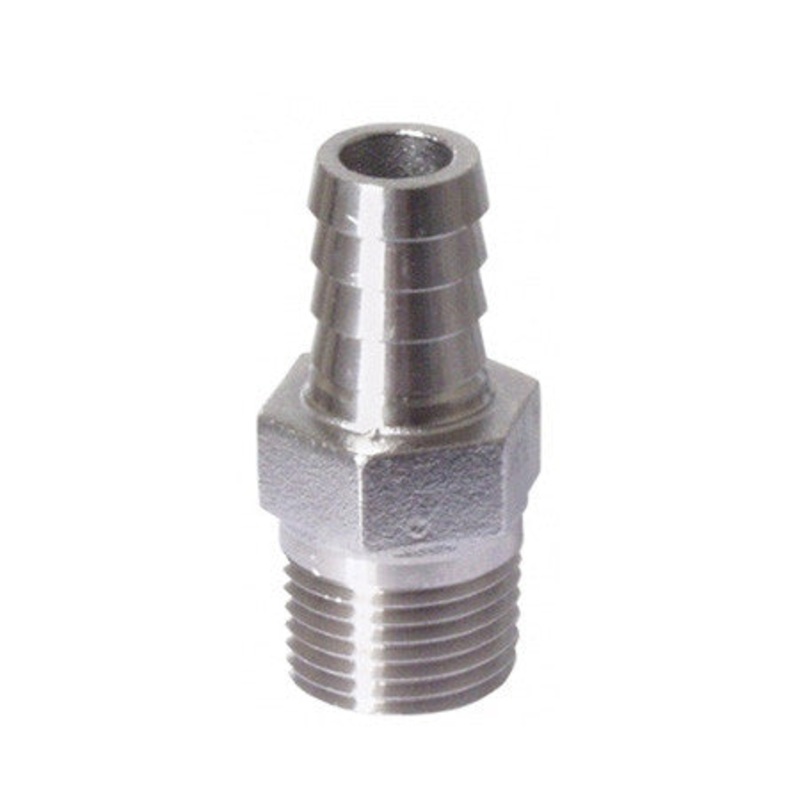 1/2 Barb x 1/2 MPT – Stainless