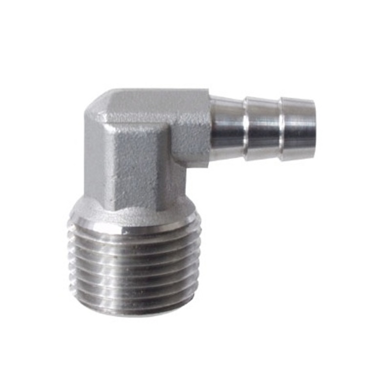 1/2 x 3/8 Elbow Barb MPT – Stainless