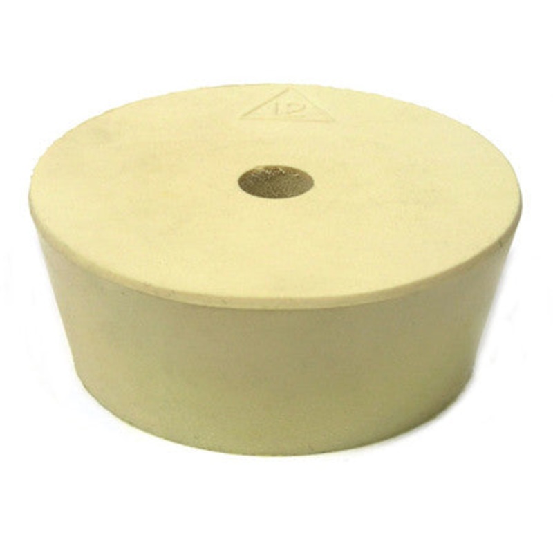 #12 Rubber Stopper (Drilled)