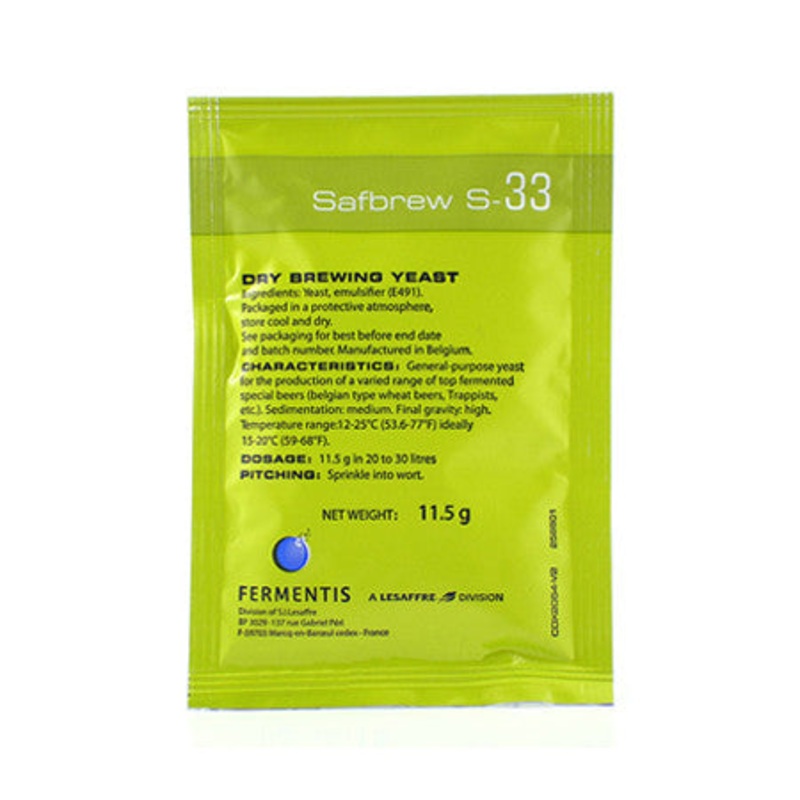 Fermentis Safbrew S-33 Yeast