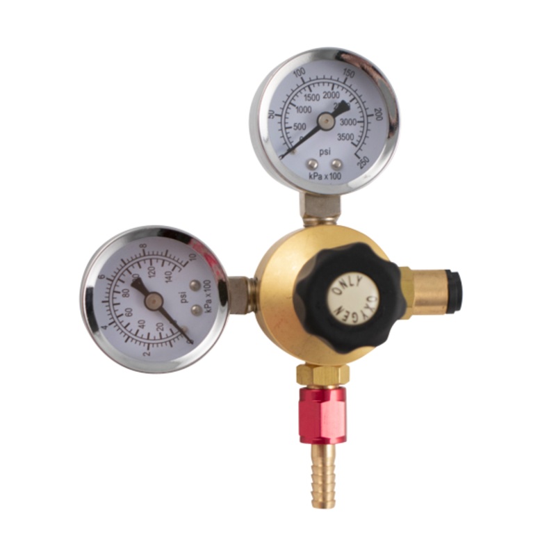 Dual Gauge Oxygen Regulator for Disposable Tanks
