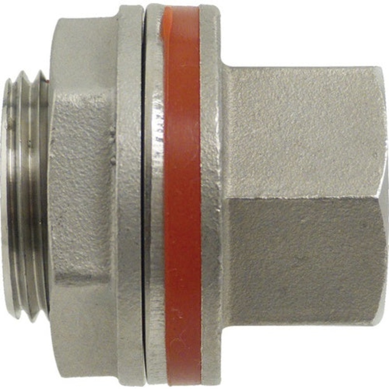 Stainless Weldless Bulkhead 1/2 FPT x 1/2 FPT