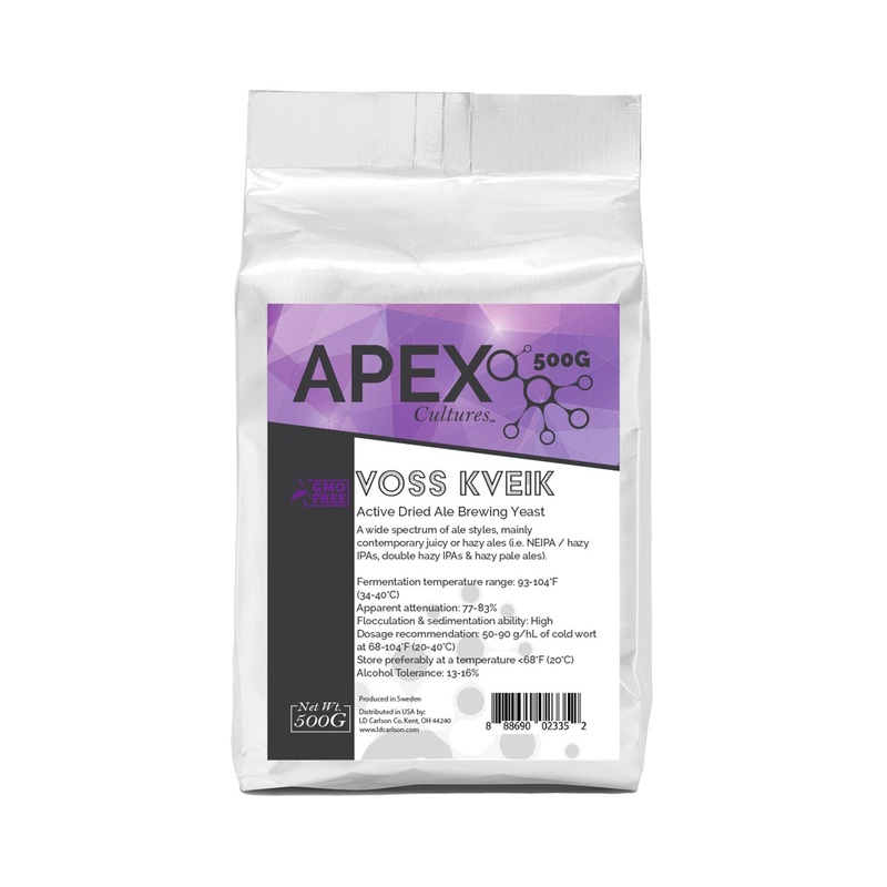 Apex Cultures Voss Kveik Yeast – 500g Brick