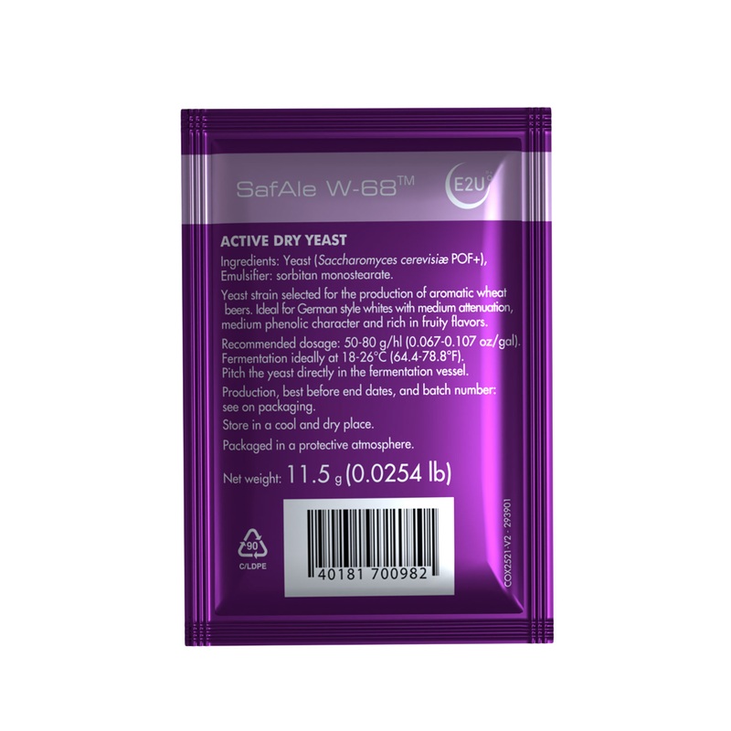 Fermentis Safale W-68 Weizen Ale Yeast