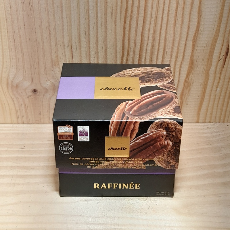ChocoMe BOX Pecan Milk Choc 120g Raffine