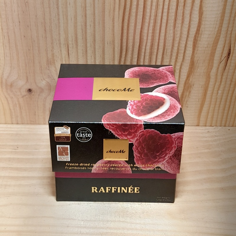 ChocoMe BOX Raspberry White Choc120g Raffine