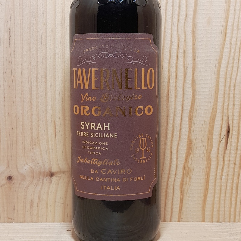 Tavernello Organico Syrah Terre Siciliane 2022