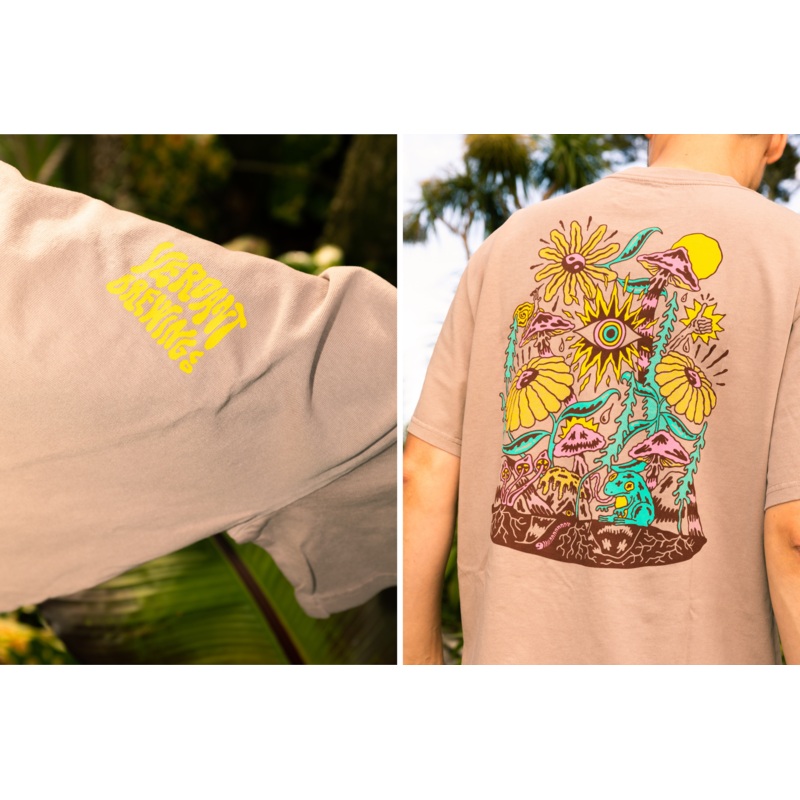 Back to Nature T-Shirt – Heavyweight Relaxed Fit – Faded Mushroom
