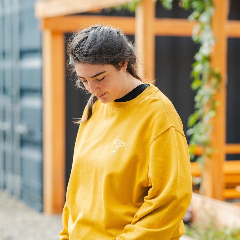 Logo Sweatshirt – Ochre|Small|Medium|Large|XL|XXL