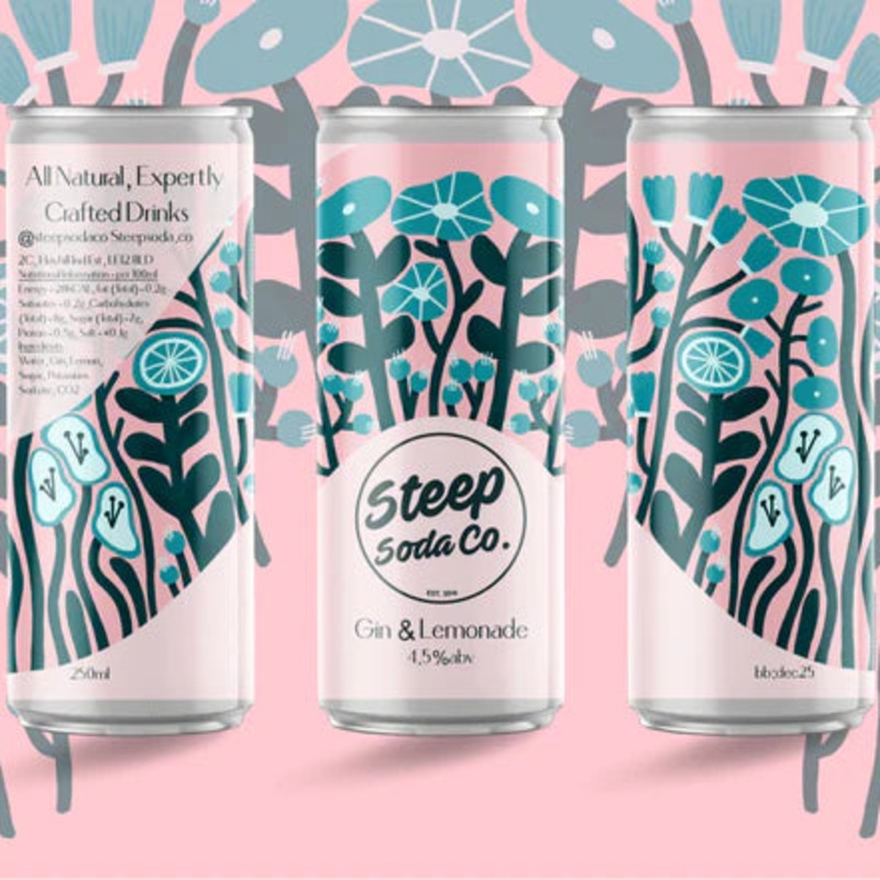 Steep Soda | Gin & Lemonade | 4.5% | 250ml