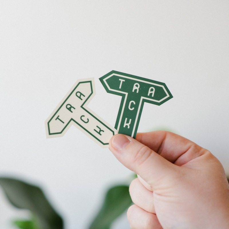 Track Logo Stickers (Pack of 2)