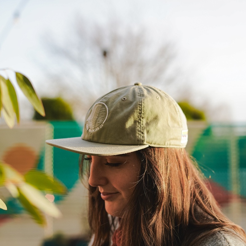 Wave Logo Cap – Eucalyptus w/ Off-White Embroidery