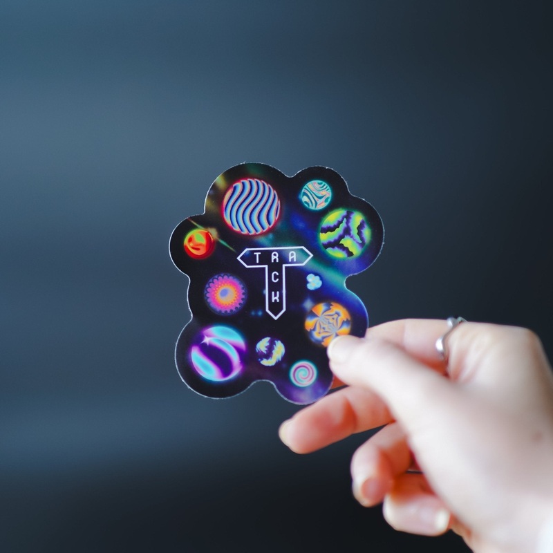 10 Orbits Holographic Sticker