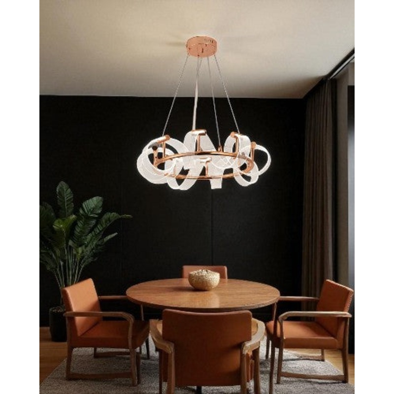 Aurora Twist LED Chandelier