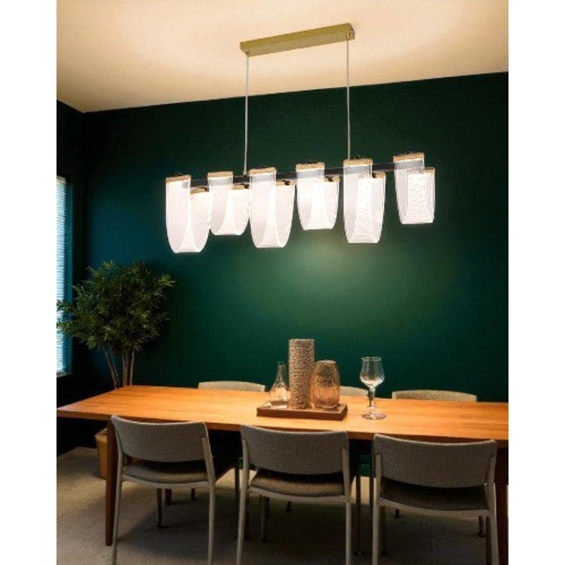 Lunaria Fold Linear Chandelier