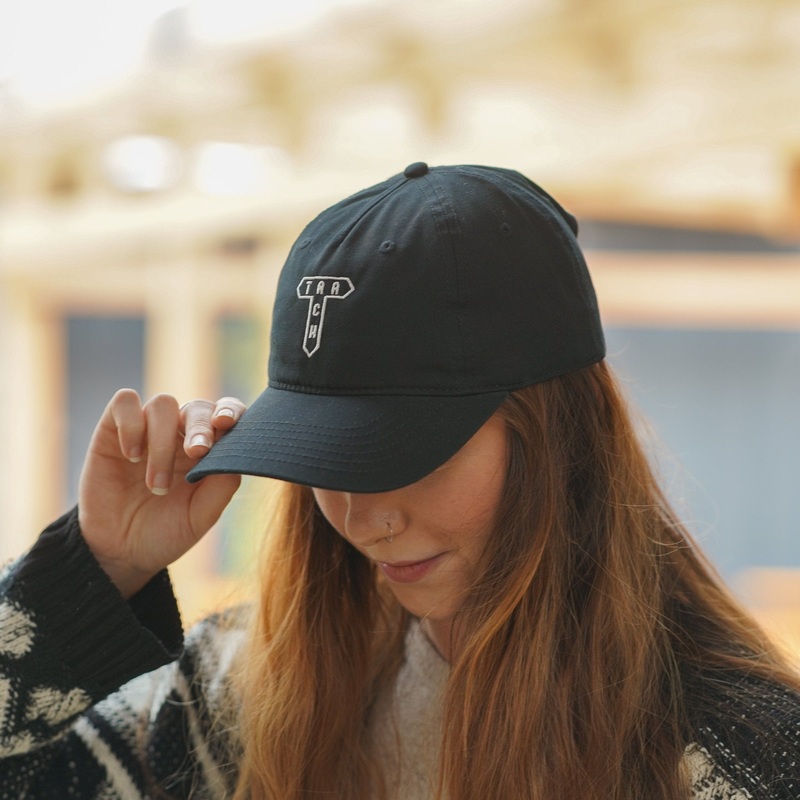 Track Logo Dad Cap – Black