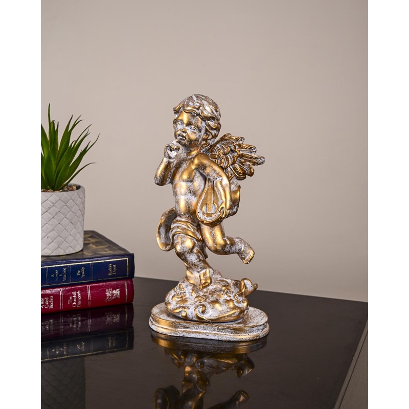 Angel Cherub Playing Octave Mandolin