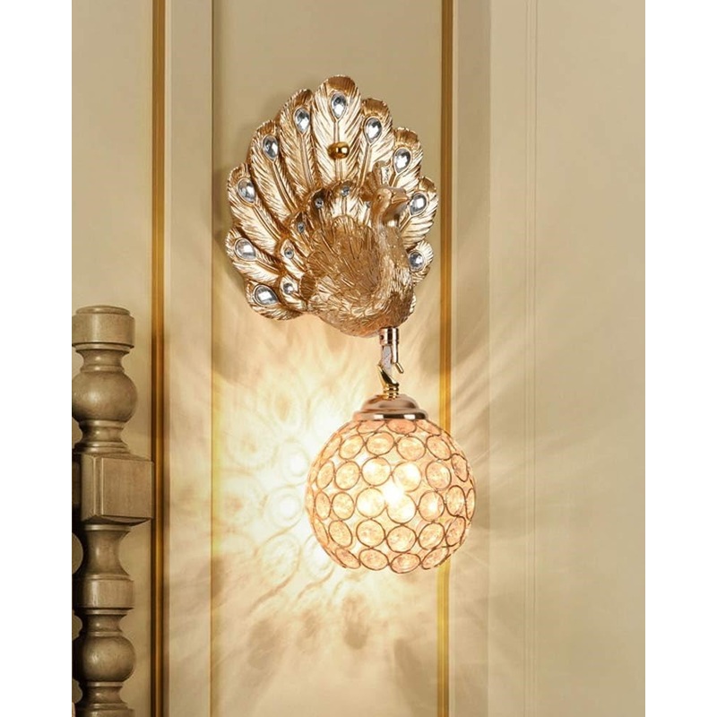 Antique Peacock Decorative Wall Light