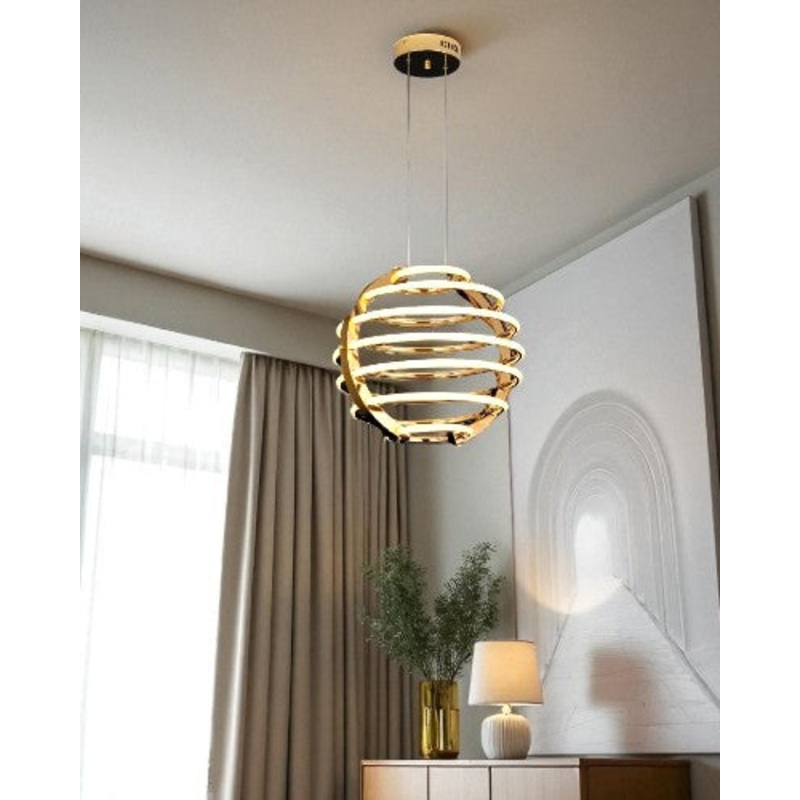 Aurora Spiral Pendant Light – 50 CM