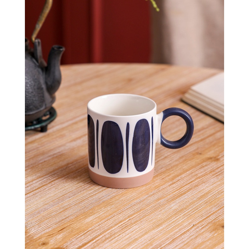 Blue & White Sunrise Charm Mug