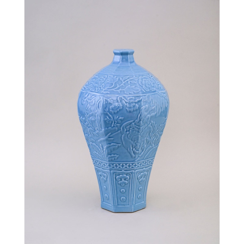 Celestial Blue Celadon Baluster Vase