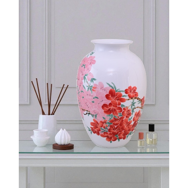 Fencai Blossom Bone China Vase