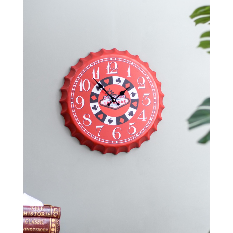 ‘Las Vegas’ Bottle Cap Wall Clock