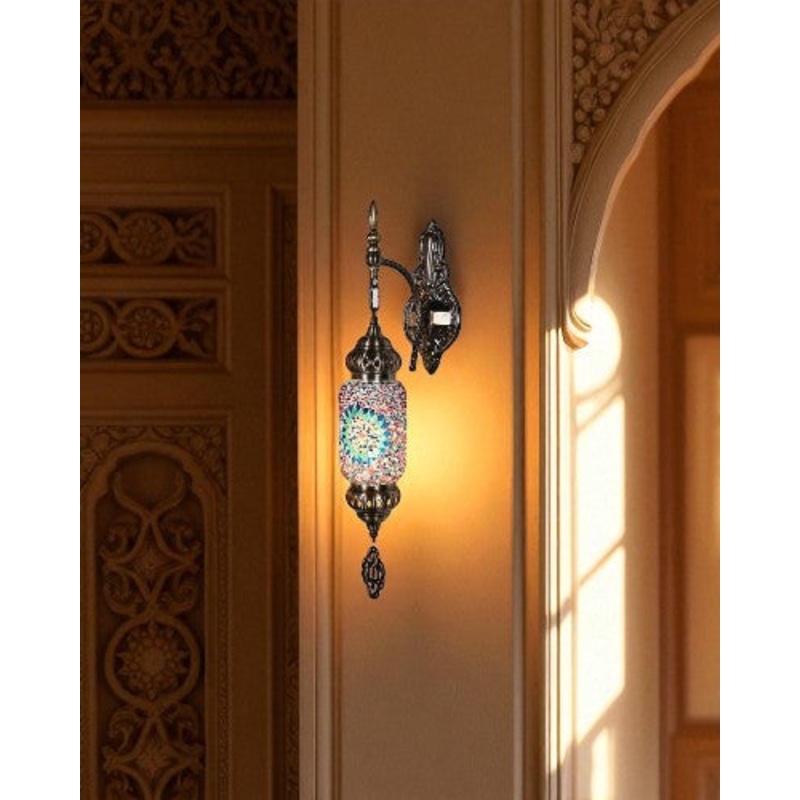 Mosaic Glass Turkish Wall Light