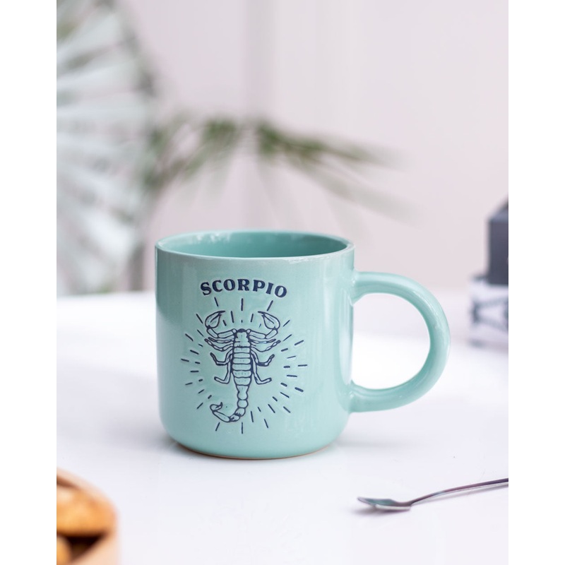 Scorpio Zodiac Mug – Turquoise