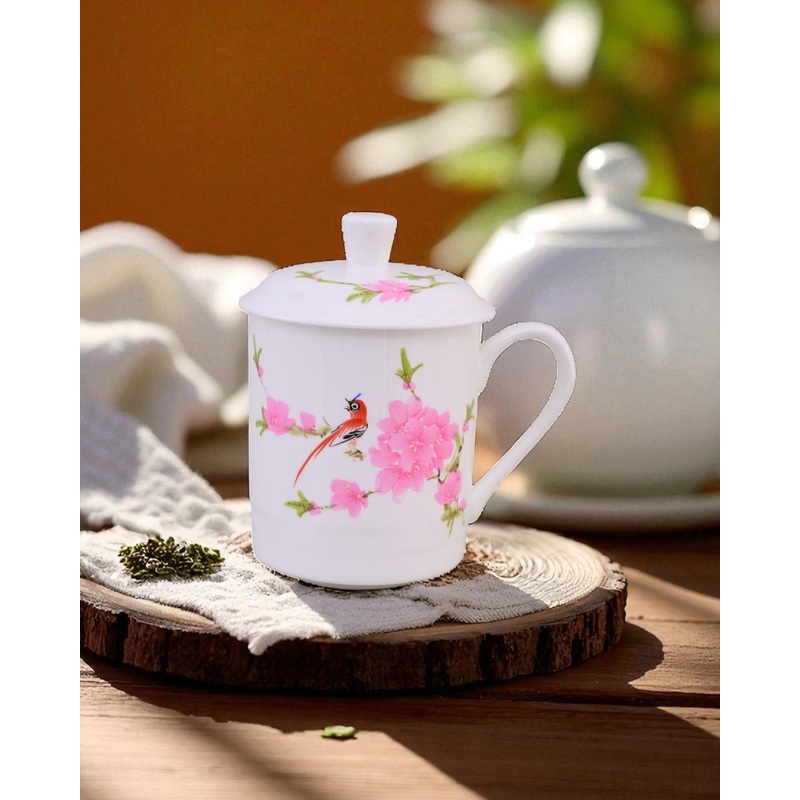 ‘Blossom Bird’ Fine Bone China Mug
