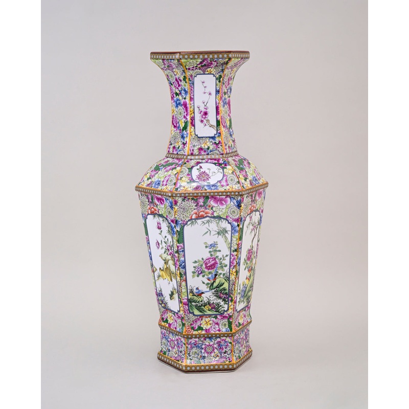 Dynasty Garden Cloisonn Vase