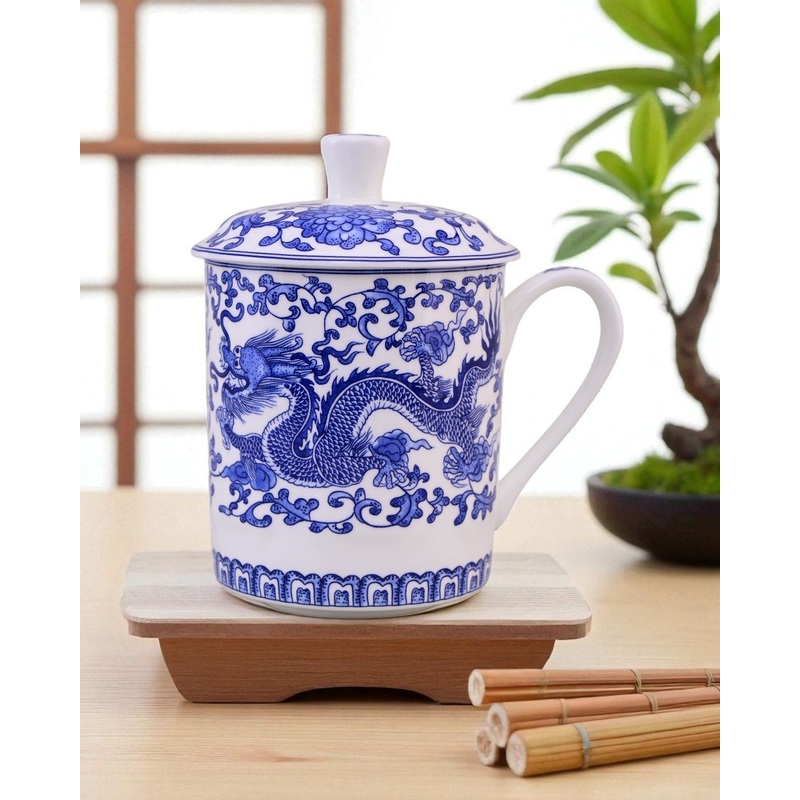 Imperial Dragon  Oriental Bone China Mug