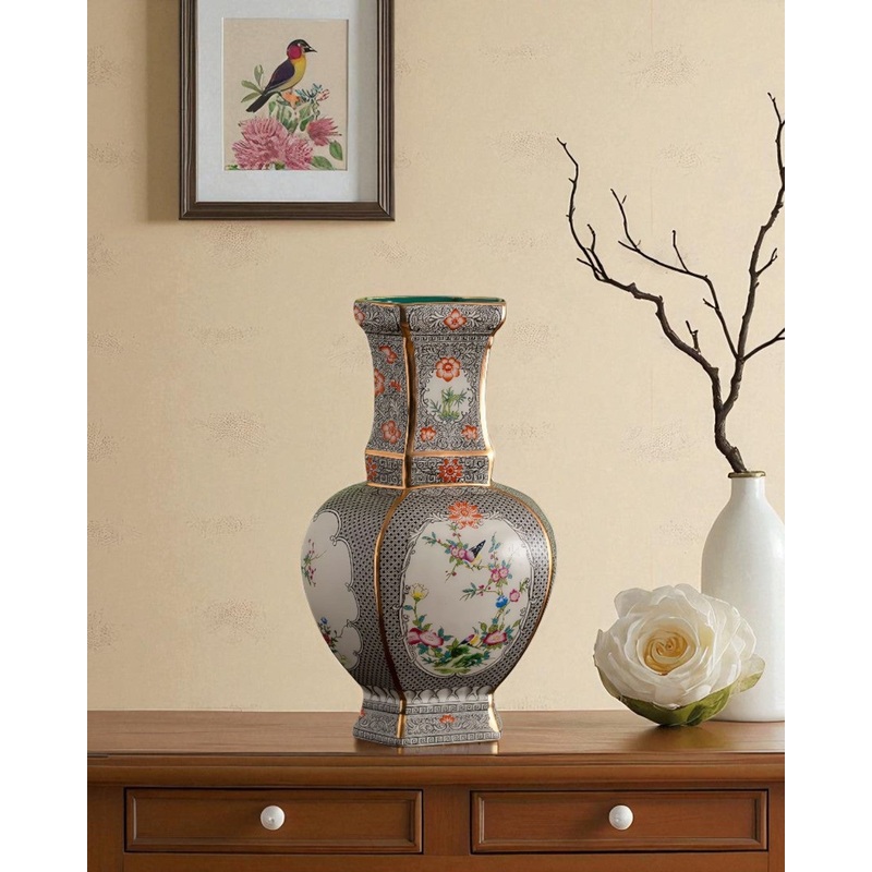 Monochrome Blossom Cloisonne Vase