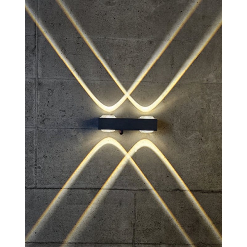 Cross Pattern LED Outdoor Wall Light