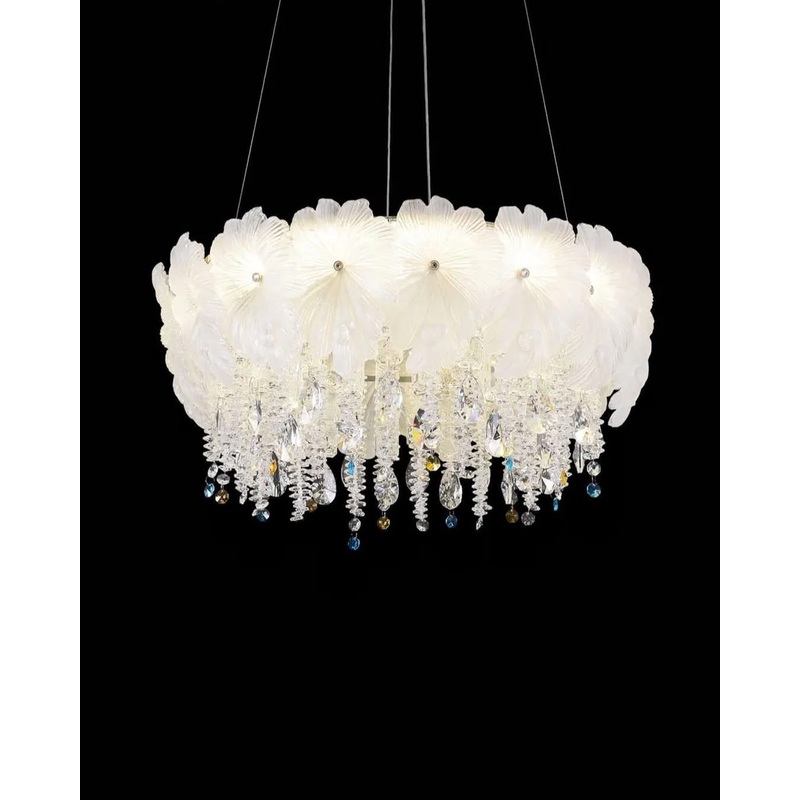 Floral Crystal Chandelier – 600MM
