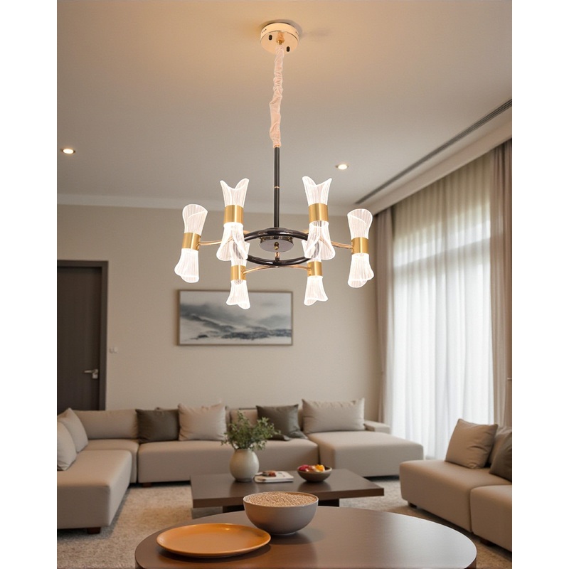 Glacier Glow Chandelier – 6 Light