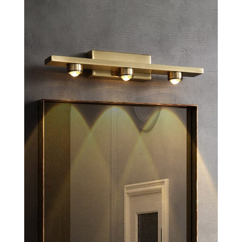 Golden Glow Mirror Wall Light – 3 Lights